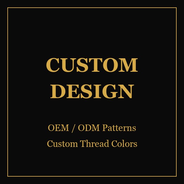 Custom gold embroidered design OEM ODM