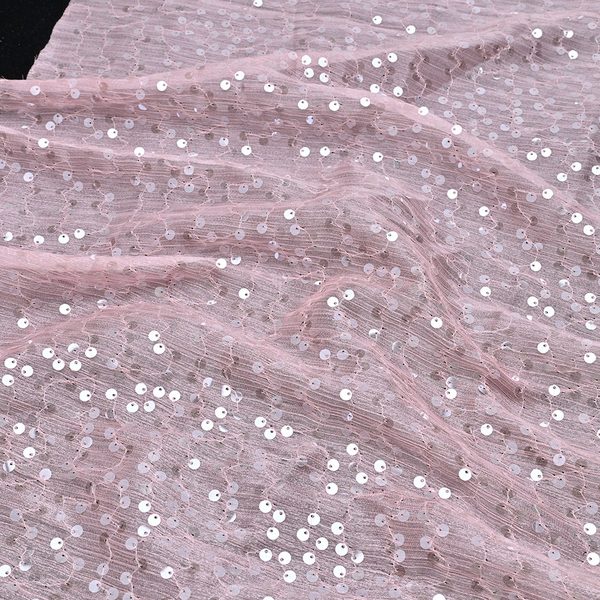 Laser Cut 3D Sequin Embroidered Lace Fabric