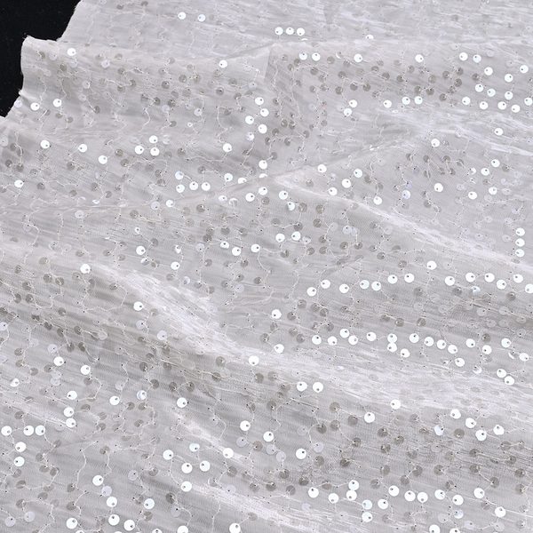 Laser Cut 3D Sequin Embroidered Lace Fabric