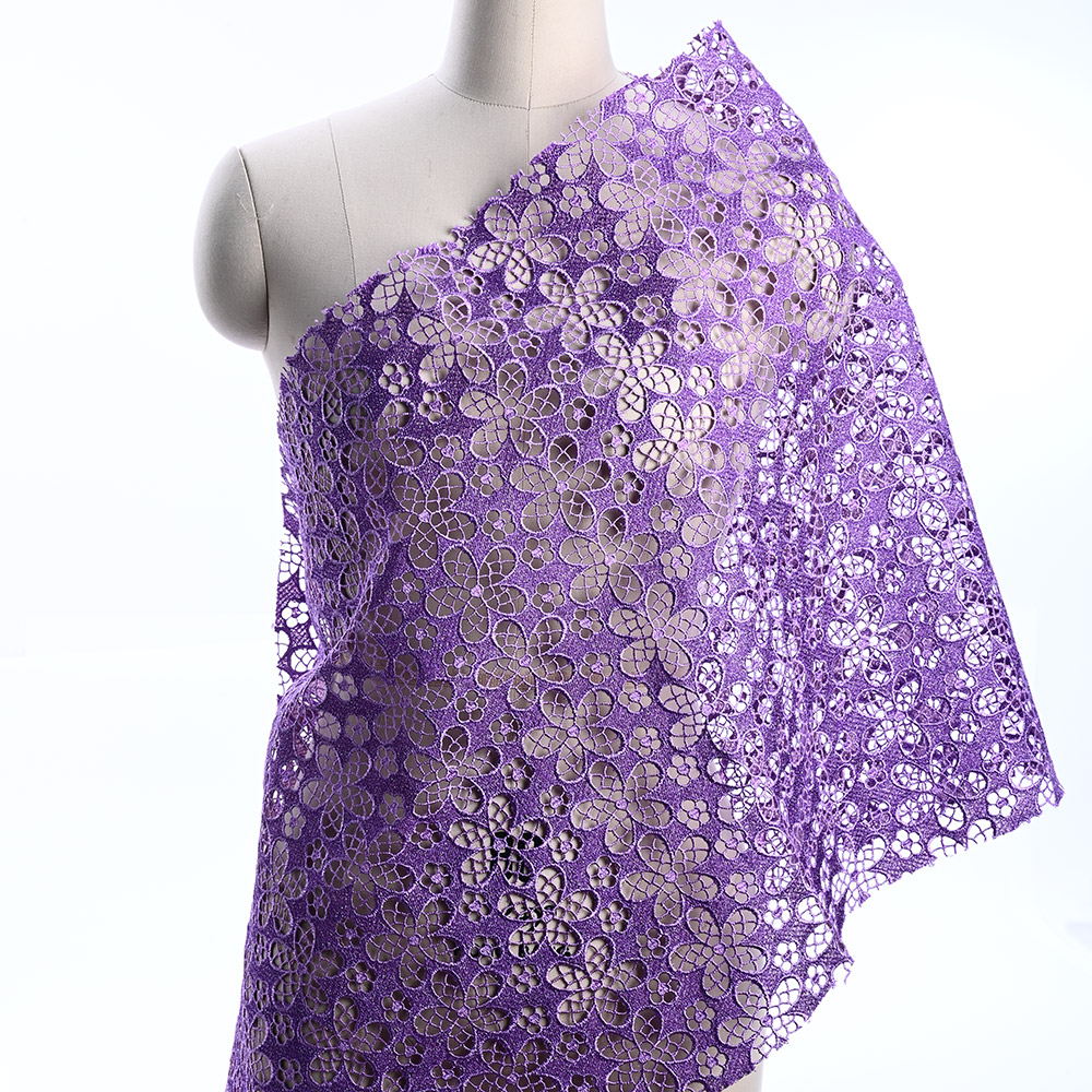 Lavender lace fabric drape XFS4139