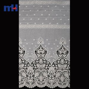 White Cotton Embroidery Lace Fabric