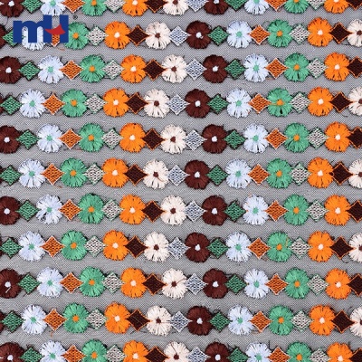 Net Embroidery Lace Fabric