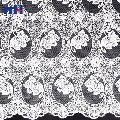 Net Embroidery Lace Fabric