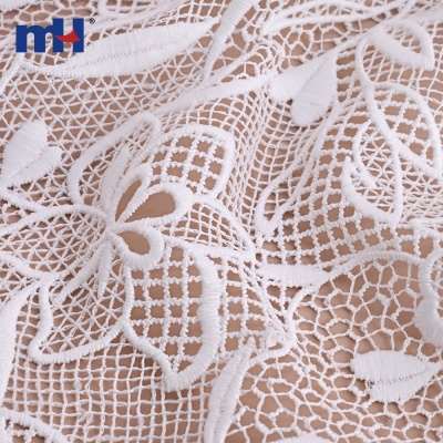 Milk Silk Water Soluble Guipure Lace Fabric