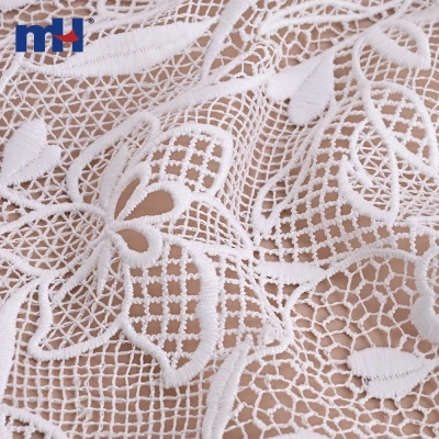 Milk Silk Water Soluble Guipure Lace Fabric