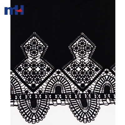 water soluble cotton lace fabric