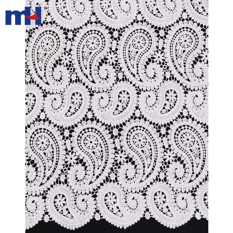 100% Cotton Embroidery Chemical Lace Fabric