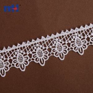 cotton poly lace chemical lace