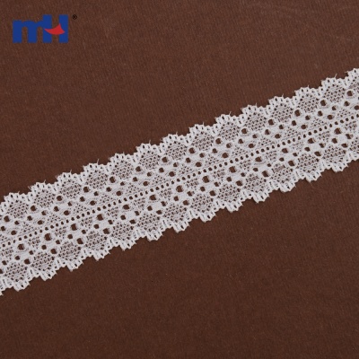 Beautiful embrodiery Elastic Nylon Tricot Lace