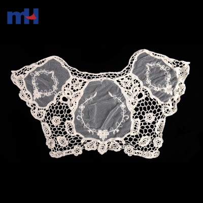 Solid Embroidery Lace Collar