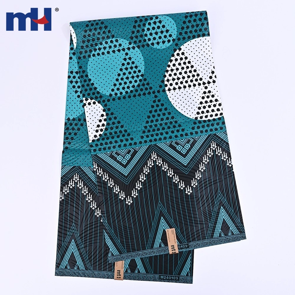 MH High Quality Polyester African Print Fabric for African Dress