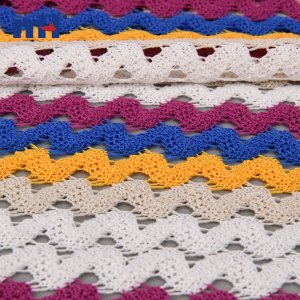 Striped Knit Lace Fabric