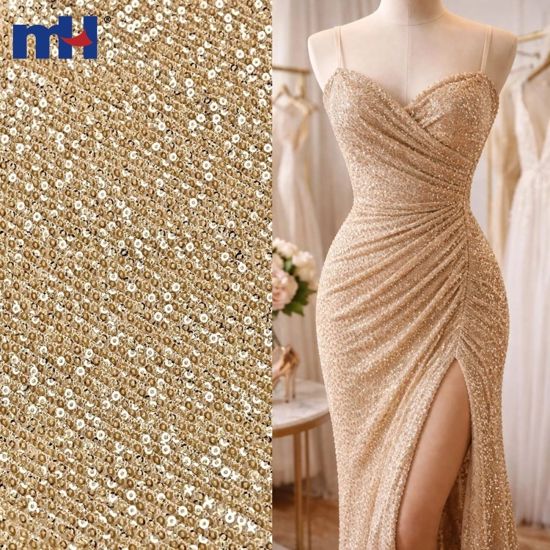 Sequin Embroidered Allover Fabric