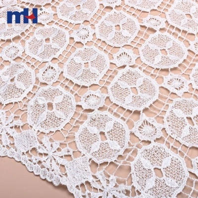 Water Soluble Floral Sequin Lace Fabric