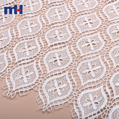 Water Soluble Floral Sequin Lace Fabric