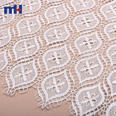 Water Soluble Floral Sequin Lace Fabric