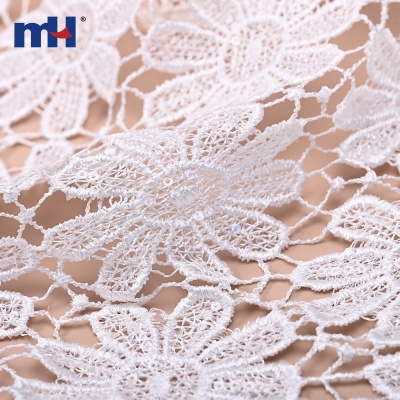 Water Soluble Floral Sequin Lace Fabric